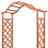 NNEVL Trellis Rose Arch with Planters 180x40x205 cm