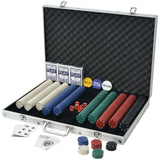 NNEVL Poker Set with 1000 Chips Aluminium