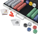NNEVL Poker Set with 500 Chips Aluminium
