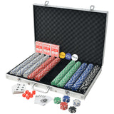NNEVL Poker Set with 1000 Chips Aluminium