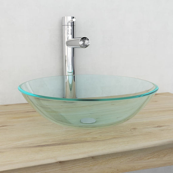 NNEVL Basin Tempered Glass 42 cm Transparent
