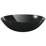 NNEVL Basin Tempered Glass 42 cm Black