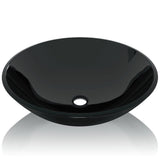 NNEVL Basin Tempered Glass 42 cm Black