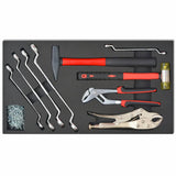 NNEVL Workshop Tool Trolley with 1125 Tools Steel Red