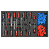 NNEVL Workshop Tool Trolley with 1125 Tools Steel Red
