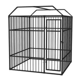 NNEVL Outdoor Dog Kennel with Roof 2x2x2.3 m