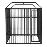 NNEVL Outdoor Dog Kennel with Roof 2x2x2.3 m