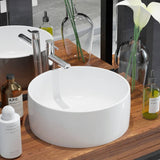 NNEVL Basin Round Ceramic White 40x15 cm