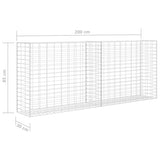 NNEVL Gabion Basket Galvanised Steel 85x30x200 cm