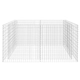 NNEVL Gabion Raised Bed Steel 180x90x100 cm Silver