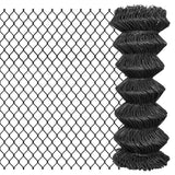 NNEVL Chain Link Fence Steel 25x1 m Grey