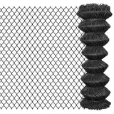 NNEVL Chain Link Fence Steel 25x1.25 m Grey