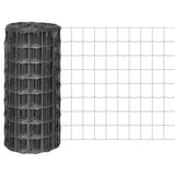 NNEVL Euro Fence Steel 25x0.8 m Grey