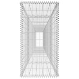 NNEVL Gabion Wall with Cover Galvanised Steel 600x50x100 cm