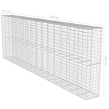 NNEVL Gabion Wall with Cover Galvanised Steel 600x50x200 cm