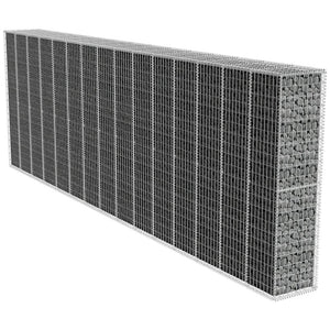 NNEVL Gabion Wall with Cover Galvanised Steel 600x50x200 cm