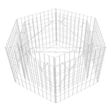 NNEVL Hexagonal Gabion Raised Bed 100x90x50 cm