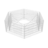 NNEVL Hexagonal Gabion Raised Bed 160x140x50 cm
