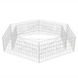 NNEVL Hexagonal Gabion Raised Bed 200x173x40 cm