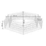 NNEVL Hexagonal Gabion Raised Bed 200x173x40 cm