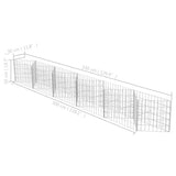 NNEVL Gabion Basket Galvanised Steel 300x30x50 cm