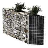 NNEVL Gabion Basket Galvanised Steel 120x30x100 cm