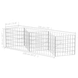NNEVL Gabion Basket Galvanised Steel 120x30x50 cm