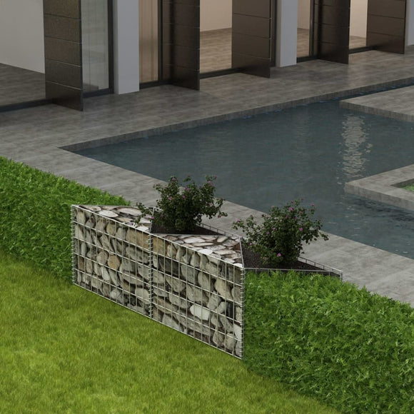 NNEVL Gabion Basket Galvanised Steel 120x30x50 cm