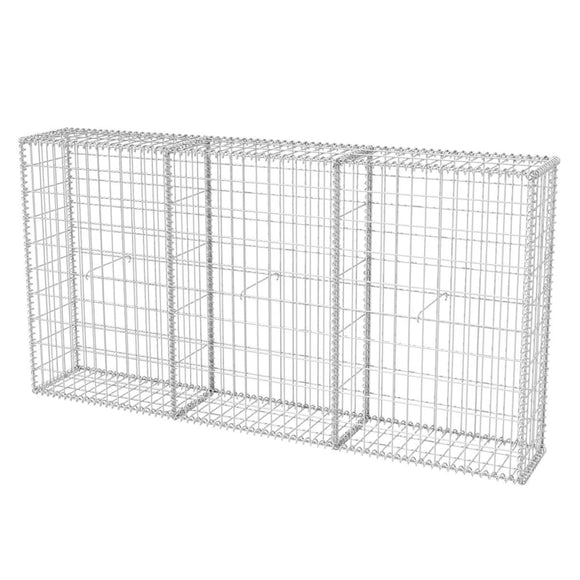 NNEVL Gabion Basket Galvanised Steel 200x30x100 cm