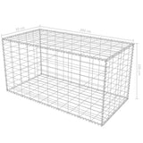 NNEVL Gabion Basket Galvanised Steel 200x30x100 cm