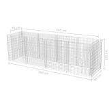 NNEVL Gabion Raised Bed Steel 360x90x100 cm
