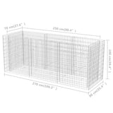 NNEVL Gabion Raised Bed Steel 270x90x100 cm