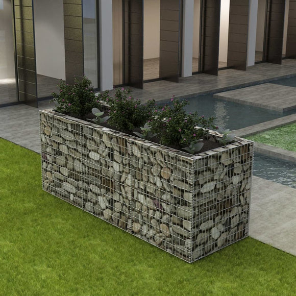 NNEVL Gabion Raised Bed Steel 270x90x100 cm
