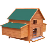 NNEVL Chicken Coop Wood 157x97x110 cm