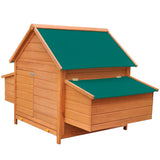 NNEVL Chicken Coop Wood 157x97x110 cm