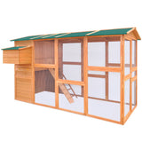 NNEVL Chicken Coop Wood 295x163x170 cm