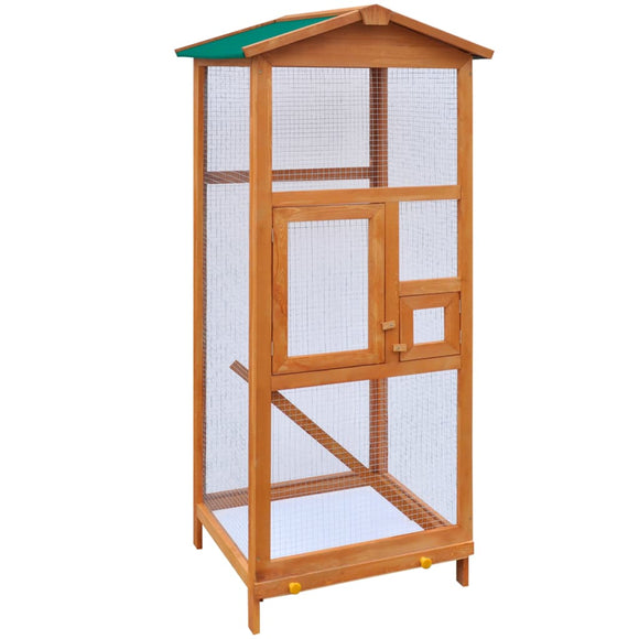 NNEVL Bird Cage Wood 65x63x165 cm