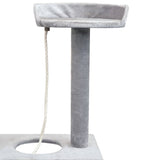 NNEVL Cat Tree with Sisal Scratching Posts 150 cm Grey