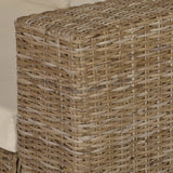 NNEVL Seven Piece 2-Seater Sofa Set Real Rattan