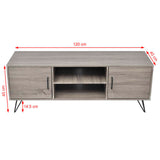NNEVL TV Cabinet 120x40x45 cm Grey