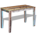 NNEVL Dining Table Solid Reclaimed Wood 115x60x76 cm