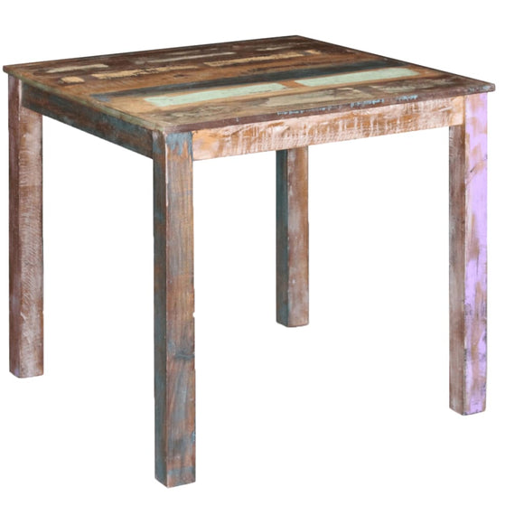NNEVL Dining Table Solid Reclaimed Wood 80x82x76 cm