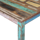 NNEVL Dining Table Solid Reclaimed Wood 80x82x76 cm