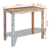 NNEVL Bar Table Solid Reclaimed Wood 115x60x107 cm