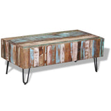 NNEVL Coffee Table Solid Reclaimed Wood 100x50x38 cm