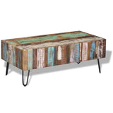 NNEVL Coffee Table Solid Reclaimed Wood 100x50x38 cm
