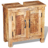 NNEVL Bathroom Vanity Cabinet with Mirror Solid Mango Wood