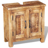 NNEVL Bathroom Vanity Cabinet with Mirror Solid Mango Wood
