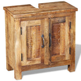 NNEVL Bathroom Vanity Cabinet with Mirror Solid Mango Wood