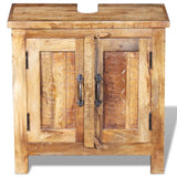 NNEVL Bathroom Vanity Cabinet with Mirror Solid Mango Wood